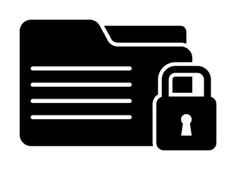 Poster - database, information icon illustration on transparent background