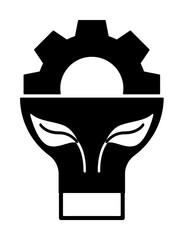 Poster - idea, bulb icon illustration on transparent background