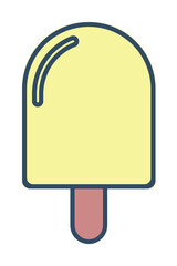 Poster - ice cream colored dusk style icon illustration on transparent background