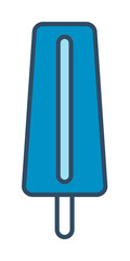 Poster - ice cream on stick colored dusk style icon illustration on transparent background