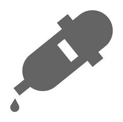 Poster - laboratory, dropper icon illustration on transparent background