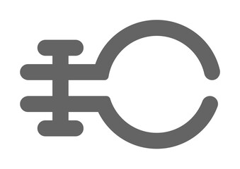 Poster - laboratory, clamp icon illustration on transparent background