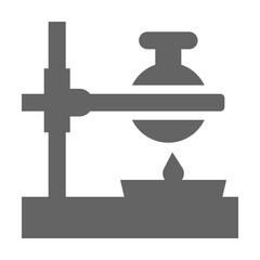 Poster - laboratory, burner icon illustration on transparent background