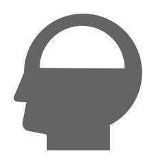 Poster - laboratory, human mind icon illustration on transparent background