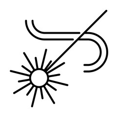 Poster - Beam icon illustration on transparent background