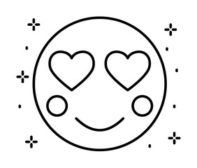 Poster - Smile, lovely icon illustration on transparent background