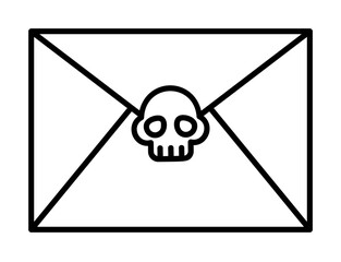 Poster - Letter, pirate icon illustration on transparent background