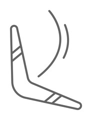 Poster - prehistoric boomerang icon illustration on transparent background