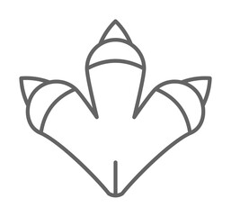 Poster - Prehistoric claws icon illustration on transparent background