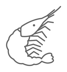Poster - prehistoric shellfish icon illustration on transparent background