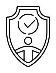 Poster - security, safety icon illustration on transparent background