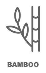 Poster - Bamboo icon illustration on transparent background