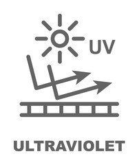 Poster - Ultraviolet icon illustration on transparent background