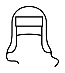 Poster - Russian, culture, ear, flaps, hat icon illustration on transparent background