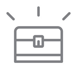 Poster - chest icon illustration on transparent background
