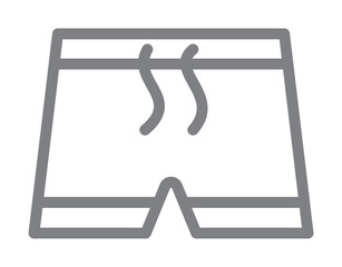 Poster - swimsuit icon illustration on transparent background