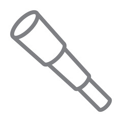 Poster - telescope icon illustration on transparent background