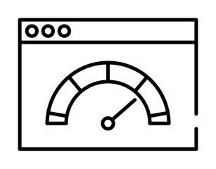 Poster - website speed icon illustration on transparent background