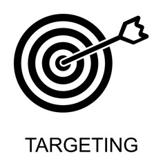 Poster - targeting icon illustration on transparent background