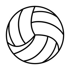 Poster - volleyball outline icon illustration on transparent background