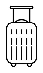 Poster - suitcase dusk style icon illustration on transparent background