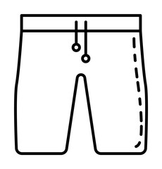 Poster - shorts dusk style icon illustration on transparent background