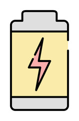 Poster - Battery icon illustration on transparent background