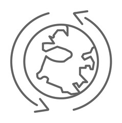 Poster - World, connecting, business icon illustration on transparent background