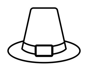 Poster - Hat, Autumn icon illustration on transparent background