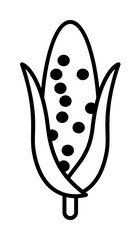 Poster - Corn, Harvesting icon illustration on transparent background