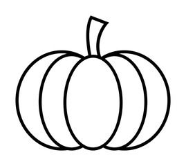 Poster - Pumpkin, farm, harvest icon illustration on transparent background