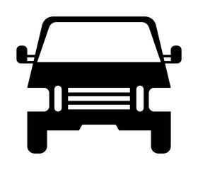 Poster - front view automobile, car icon illustration on transparent background