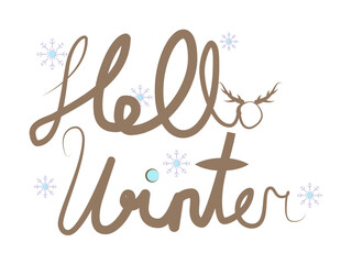 Poster - snow winter colored icon illustration on transparent background