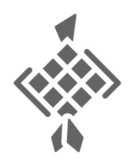 Poster - Diamond icon illustration on transparent background