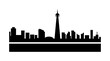 Toronto detailed skyline icon illustration on transparent background