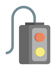 Poster - colored remote production icon illustration on transparent background