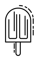 Poster - ice cream dusk style icon illustration on transparent background