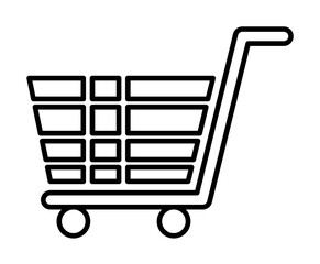 Poster - truck outline icon illustration on transparent background