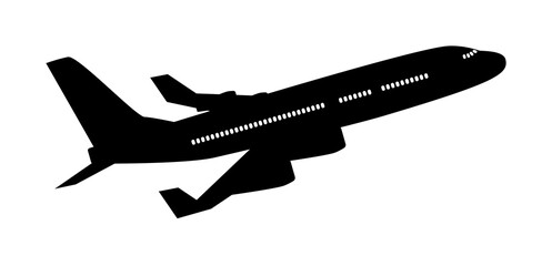 Sticker - Realistic illustration aircraft is isolated on white background - vector icon illustration on transparent background