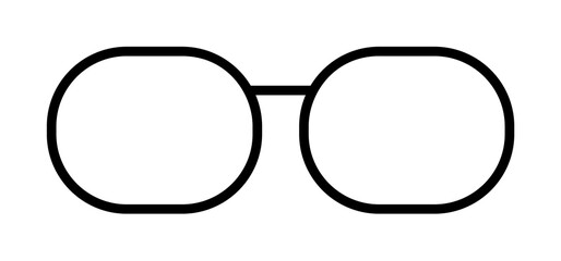 Poster - spectacles outline icon illustration on transparent background