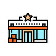 © vectorwin - dime store shop color icon vector illustration