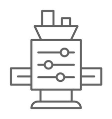 Poster - Industry machine industrial automation robot technology on white background icon illustration on transparent background