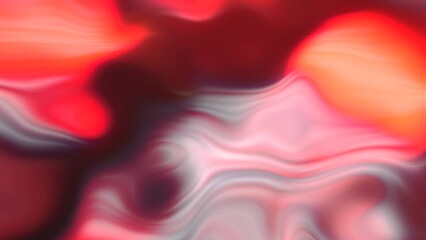 Poster - Red and yellow background. Motion. A light background with a large sparkling blob with highlights made in cartoon animation.