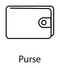 Poster - wallet icon illustration on transparent background