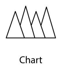 Poster - pyramid chart icon illustration on transparent background