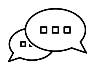 Poster - messages icon illustration on transparent background