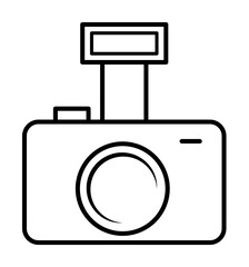 Poster - camera icon illustration on transparent background