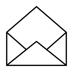 Poster - open envelope icon illustration on transparent background