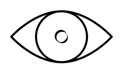 Poster - eye icon illustration on transparent background