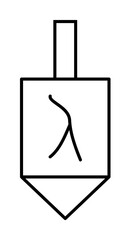 Poster - religious sign outline icon illustration on transparent background